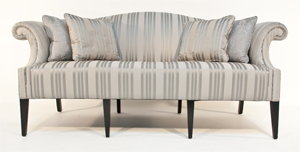 Parker and Farr Storyteller in Grey Satin Fabric 2